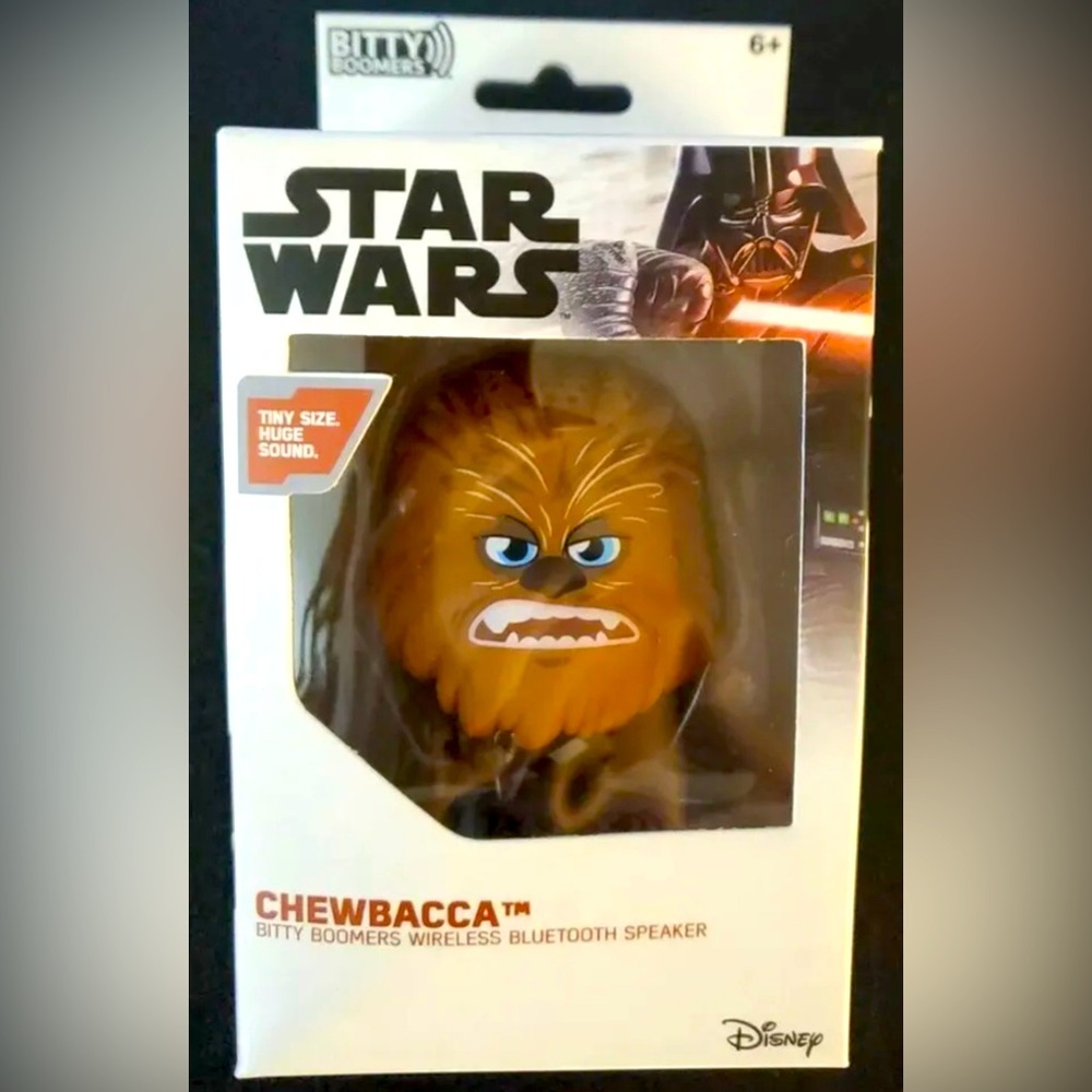 New! Disney Star Wars Chewbacca Rechargeable Portable Bluetooth Wireless Speaker